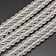 Frosted Synthetic Quartz Round Bead Strands(PIEG-J002-07-4mm)-1