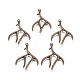 Style tibétain pendentifs alliage en bois de cerf(X-TIBEP-S261-AB-FF)-2