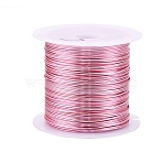 Copper Craft Wire Copper Beading Wire, Long-Lasting Plated, Pink, 20 Gauge, 0.8mm, about 26.24 Feet(8m)/roll(CWIR-F001-P-0.8mm)