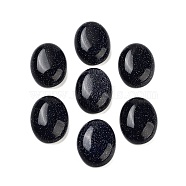 Synthetic Blue Goldstone Cabochons, Oval, 20x15x5.5mm(G-G108-02A)