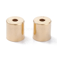 Brass Cord Ends, End Caps, Long-Lasting Plated, Column, Real 24K Gold Plated, 6x5.5mm, Hole: 1.6mm, Inner Diameter: 5mm(X-KK-D002-02C-G)