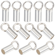20Pcs 925 Sterling Silver Cord Ends, Silver, 6.5x2mm, Hole: 2mm, Inner Diameter: 1.5mm(STER-BBC0002-25B)