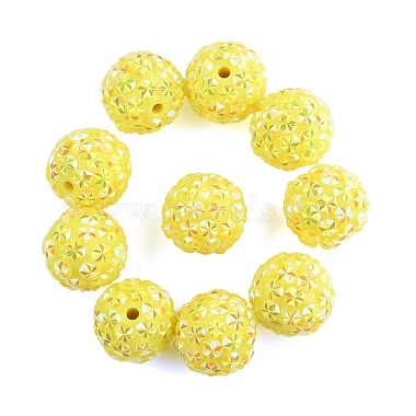 10pcs perles acryliques opaques(OACR-YW0003-35G)-1
