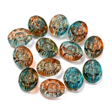 Chocolate Flat Round Acrylic Beads