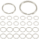 120Pcs 2 Styles Iron Split Key Rings(FIND-SC0013-32P)-1