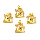 Pendentifs en émail d'alliage de placage de rack avec anneau de saut(ENAM-M048-21MG-A)-4