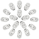 DICOSMETIC 16Pcs 2 Style Oval with Moon & Star 304 Stainless Steel Cabochons(STAS-DC0002-66)-1
