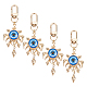 ARRICRAFT 4Pcs Evil Eye Resin Pendant Decorations(KEYC-AR0001-26)-1