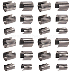 Iron Tassel End Cord, Column, Gunmetal, 14~17x8.5~15.5mm, 120pcs/set(IFIN-SC0001-88)