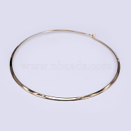 304 Stainless Steel Choker Necklaces, Rigid Necklaces, Real 18K Gold Plated, 5.31 inch(13.5cm)(X-NJEW-O094-07)
