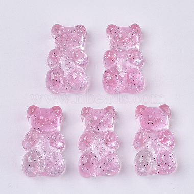 Pink Bear Resin Cabochons