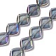 Chapelets de perles en verre galvanoplastique(EGLA-L032-FR05)-1