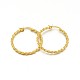 Twist Ring 304 Stainless Steel Hoop Earrings(EJEW-O024-27G)-1