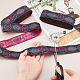 Ethnic Style Embroidery Polyester Ribbons(OCOR-WH0070-10F-06)-3