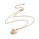 Initial Letter with Butterfly Pendant Necklace(NJEW-C026-01G-P)-2