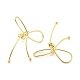 Bowknot Rack Plated Brass Stud Earrings for Women(EJEW-Z051-11B-G)-2