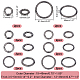 Elite 16Pcs 8 Styles Alloy Spring Gate Rings(FIND-PH0007-80B)-2