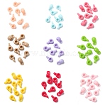 90Pcs 9 Colors Acrylic Tube Bails, Mixed Color, 9x4x5.5mm, Hole: 2mm, 10pcs/color(SACR-CJ0001-76)