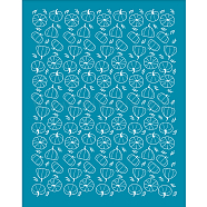 Silk Screen Printing Stencil, for Painting on Wood, DIY Decoration T-Shirt Fabric, Pumpkin Pattern, 100x127mm(DIY-WH0341-291)
