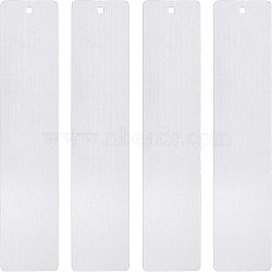 Stainless Steel Brushed Blank Bookmarks, with Chinese Knot Tassel Pendant Decoration, Stainless Steel Color, 254mm(AJEW-UN0001-002)