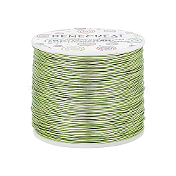 Round Aluminum Wire, Yellow Green, 20 Gauge, 0.8mm, about 770.99 Feet(235m)/roll(AW-BC0001-0.8mm-26)