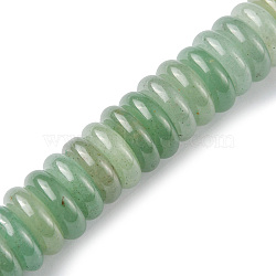 Natural Green Aventurine Beads Strands, Heishi Beads, Disc, 12x3.5~4mm, Hole: 1.4mm, about 51pcs/strand, 7.48~8.19 inch(19~20.8cm)(G-F743-01C-01)