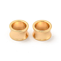 Brass Beads, Large Hole Beads, Column, Real 18K Gold Plated, 13x8mm, Hole: 9.6mm(KK-P255-08G)