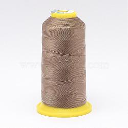 Nylon Sewing Thread, Tan, 0.2mm, about 700m/roll(NWIR-N006-01N1-0.2mm)