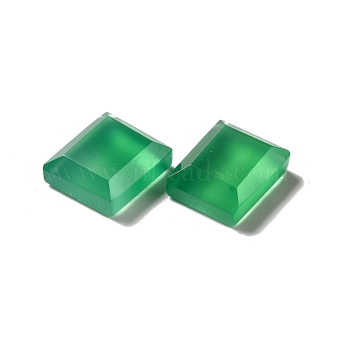 Кабошоны из окрашенного и нагретого натурального зеленого оникса из агата(G-G975-04B-01)-4
