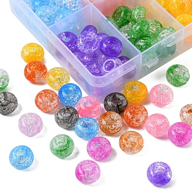 150 pièces 10 couleurs perles acryliques craquelées transparentes(MACR-YW0001-65)-4