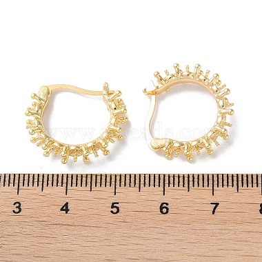 Brass Hoop Earrings Finding(KK-F867-47G)-3