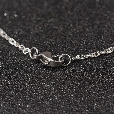 304 из нержавеющей стальной трос цепи ожерелья(NJEW-L437-01)-2