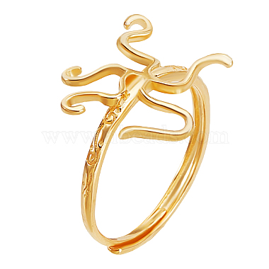 1Pc Adjustable 925 Silver Ring Adjustable Ring Findings(STER-GO0001-63)-1