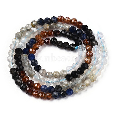 Natural & Synthetic Mixed Gemstone Beads Strands(G-D080-A01-02-13)-2