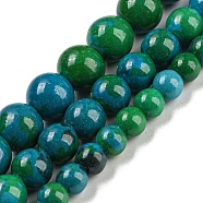 Synthetic Chrysocolla Beads Strands, Dyed, Round, 8mm, Hole: 1mm,14.76'(37.5 cm), about: 49 pcs/Strand(G-L529-B01-8mm)