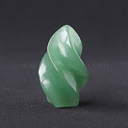 Natural Green Aventurine Display Decorations, Reiki Energy Stone Figurine, Flame, 38x23.5mm(DJEW-PW0009-011B)