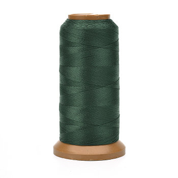 Polyester Threads, for Jewelry Making, Dark Green, 0.2mm, about 1093.61 yards(1000m)/roll