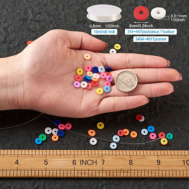 Bracelets extensibles de perles de bricolage heishi faisant des kits(DIY-TA0003-22)-6