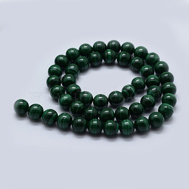 Chapelets de perles en malachite naturelle(G-F571-27AA2-6mm)-2