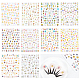 Globleland 10 Sheets 10 Style Paper Nail Art Stickers Decals(DIY-GL0006-05)-1