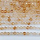 Natural Citrine Beads Strands(G-O166-15-4mm-01)-1