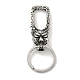 Tibetan Style 316 Surgical Stainless Steel Fittings with 304 Stainless Steel Key Ring(FIND-Q101-07AS-01)-1