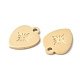 Ion Plating(IP) 316L Surgical Stainless Steel Charms(STAS-H213-02G)-3