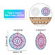 dicosmetic 40pcs 2 couleurs 201 pendentifs en filigrane en acier inoxydable(STAS-DC0010-92)-2