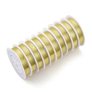 Copper Jewelry Wire, Long-Lasting Plated, Light Gold, 32 Gauge, 0.2mm , about 82.02 Feet(25m)/roll(X-CWIR-Q006-0.2mm-G)