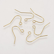 Jewelry Findings, Iron Earring Hooks, Nickel Free, Golden, 12x17mm(Y-IFIN-J079F-G)