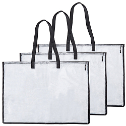 PVC Transparent Document Bag, Rectangle, White, 990mm(AJEW-WH0561-03)