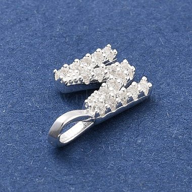 925 серебряные подвески с фианитами(STER-Q004-01M-S)-2