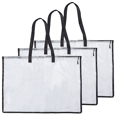 Pochette transparente en PVC pour documents(AJEW-WH0561-03)-1