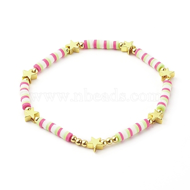 Ensembles de bracelets extensibles en perles d'argile polymère faites à la main(BJEW-JB06353-01)-4